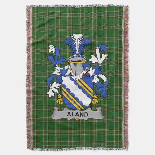 Irish Aland Coat of Arms Family Crest Ireland Deken (Voorkant Verticaal)