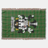 Irish Aldwell Coat of Arms Family Crest Ireland Deken (Voorkant)