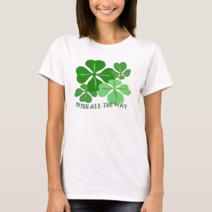 Irish All the Way Shamrock T-shirt