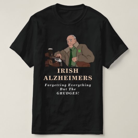 Irish Alzheimer Joke Irish St. Paddy's T-Shirt (Design voorkant)