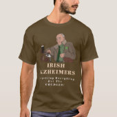Irish Alzheimer's Funny St. Paddy Gangster T-Shirt (Voorkant)
