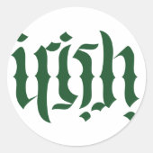 Irish Ambigram Logo Sticker (Voorkant)