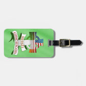 Irish American Celtic Cross Bag Label Bagagelabel (Voorkant horizontaal)