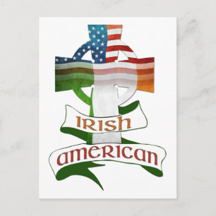 Irish American Celtic Cross Briefkaarten