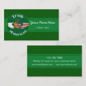 Irish American Claddagh Custom Visitekaartjes (Voorkant / Achterkant)