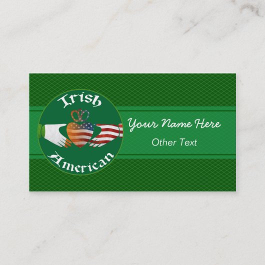 Irish American Claddagh Custom Visitekaartjes (Voorkant)