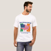 IRISH AMERICAN DAD Sterke, moedige persoonlijke T-shirt (Voorkant volledig)
