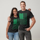 Irish American Flag C St Patricks Day Shamrock  1 T-shirt (Unisex)