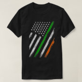 Irish American Flag Ireland Flag Lucky St Patricks T-shirt (Design voorkant)