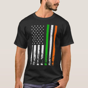 Irish American Flag Ireland Flag Man Women St Patr T-shirt