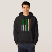 Irish American Flag Ireland Flag  St Patrick s Day Hoodie (Voorkant volledig)