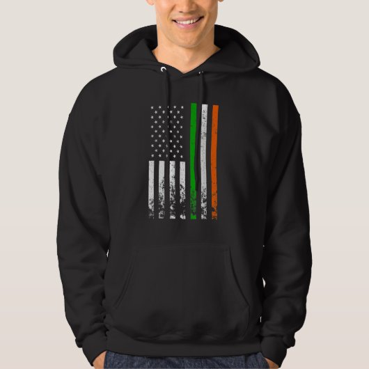 Irish American Flag Ireland Flag ST PATRICKS DAY G Hoodie (Voorkant)