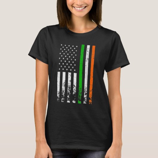 Irish American Flag Ireland Flag ST PATRICKS DAY G T-shirt (Voorkant)