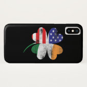 IRISH AMERICAN FLAG Ireland Shamrock Case-Mate iPhone Case (Achterkant (horizontaal))