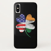 IRISH AMERICAN FLAG Ireland Shamrock Case-Mate iPhone Case (Achterkant)