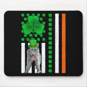 Irish American Flag Irish Wolfhound Dog St Patrick Muismat