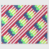 Irish American Flag Shamrock Clover St. Patrick Cadeaupapier (Vlak)
