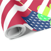 Irish American Flag Shamrock Clover St. Patrick Cadeaupapier (Rol Hoek)