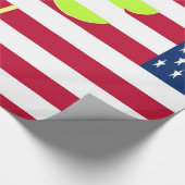 Irish American Flag Shamrock Clover St. Patrick Cadeaupapier (Hoek)