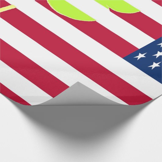 Irish American Flag Shamrock Clover St. Patrick Cadeaupapier (Hoek)