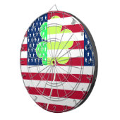 Irish American Flag Shamrock Clover St. Patrick Dartbord (Voorkant Rechts)
