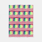 Irish American Flag Shamrock Clover St. Patrick Fleece Deken (Voorkant)