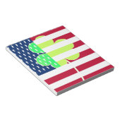 Irish American Flag Shamrock Clover St. Patrick Notitieblok (Schuin)