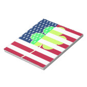 Irish American Flag Shamrock Clover St. Patrick Notitieblok (Linkerzijde)