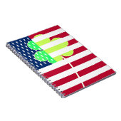 Irish American Flag Shamrock Clover St. Patrick Notitieboek (Rechterzijde)