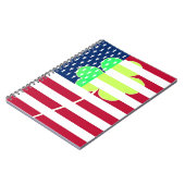 Irish American Flag Shamrock Clover St. Patrick Notitieboek (Linkerzijde)