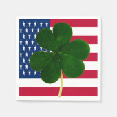Irish American Flag Shamrock Clover St. Patrick Servet (Voorkant)