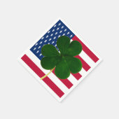 Irish American Flag Shamrock Clover St. Patrick Servet (Hoek)