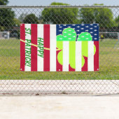 Irish American Flag Shamrock Clover St. Patrick Spandoek (Insitu)