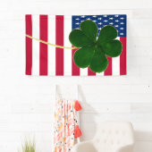 Irish American Flag Shamrock Clover St. Patrick Spandoek (Insitu)
