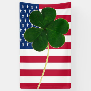 Irish American Flag Shamrock Clover St. Patrick Spandoek