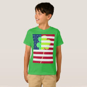 Irish American Flag Shamrock Clover St. Patrick T-shirt (Voorkant volledig)
