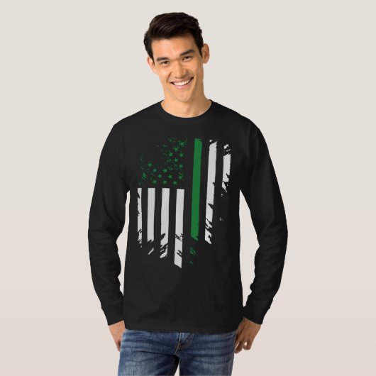 Irish American Flag St Patrick s Day T-shirt (Voorkant volledig)