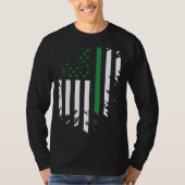 Irish American Flag St Patrick s Day T-shirt (Voorkant)