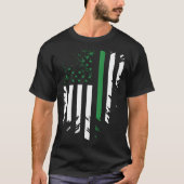 Irish American Flag St Patrick s Day T-shirt (Voorkant)
