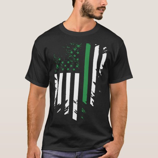 Irish American Flag St Patrick s Day T-shirt (Voorkant)