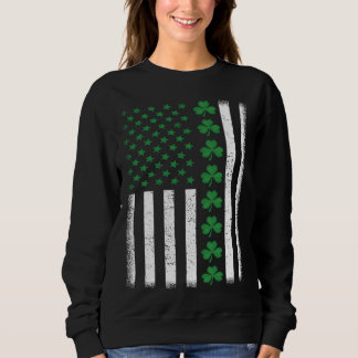 Irish American Flag St Patrick s Day Trui