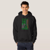 Irish American Flag St Patrick's Day One Lucky Nur Hoodie (Voorkant volledig)