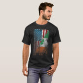 Irish American Flag St Patricks Pride Shamrock Ire T-shirt (Voorkant volledig)