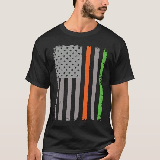 Irish American Flag T-shirt (Voorkant)