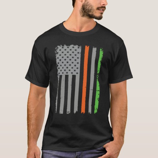 Irish American Flag T-shirt (Voorkant)