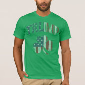 Irish American Flag Trump 2016 Shamrock T-shirt (Voorkant)