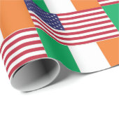 IRISH AMERICAN FLAGS CADEAUPAPIER (Rol Hoek)