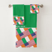 IRISH AMERICAN FLAGS | Christelijke scripts Bad Handdoek (Insitu)