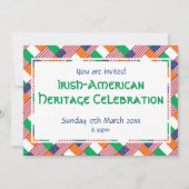 IRISH-AMERICAN HERITAGE MAAND Evenementenviering Kaart (Voorkant)