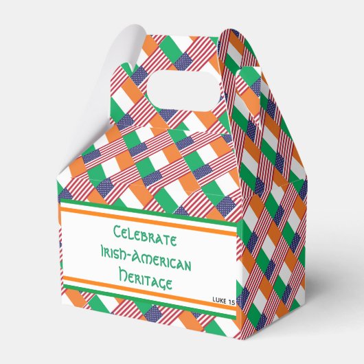 IRISH-AMERICAN HERITAGE MONTH Irish USA Flag Bedankdoosjes (Voorkant Zijde)
